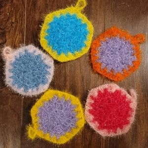 Kitchen Double-layered Dishwashing Scrubbies